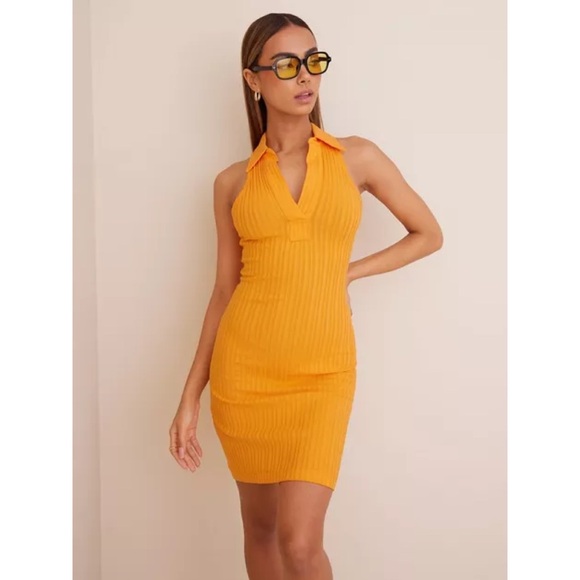 Helmut Lang Dresses & Skirts - NEW Helmut Lang Polo Sleeveless Mini Dress in Apricot Size Medium (M)